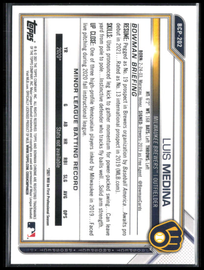Luis Medina 1st Bowman Mojo
