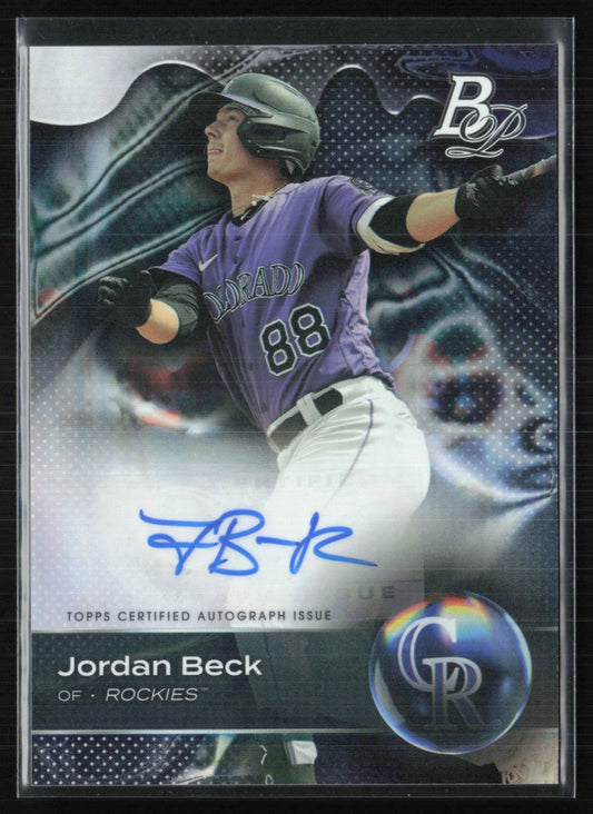 Jordan Beck Auto 2023 Bowman Platinum