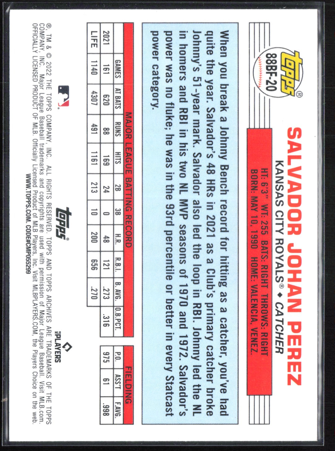 Salvador Perez Rainbow Foil