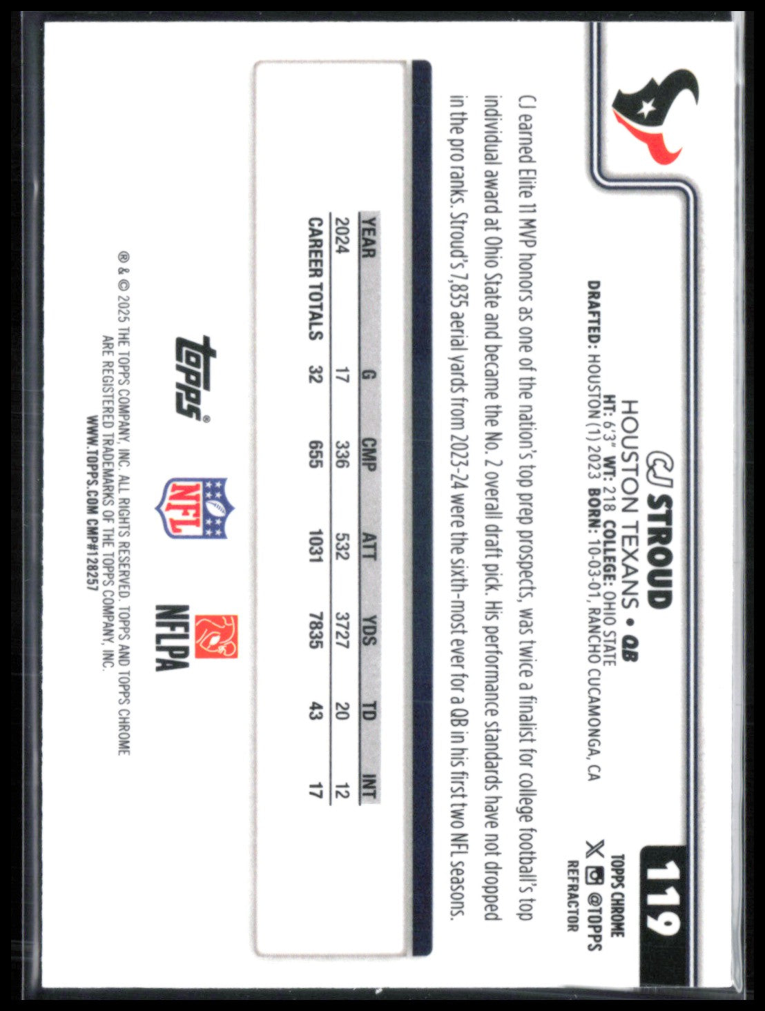 CJ Stroud Refractor