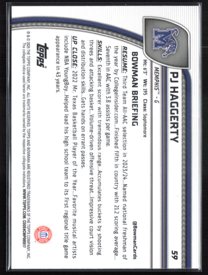 PJ Haggerty 1st Bowman Green Shimmer