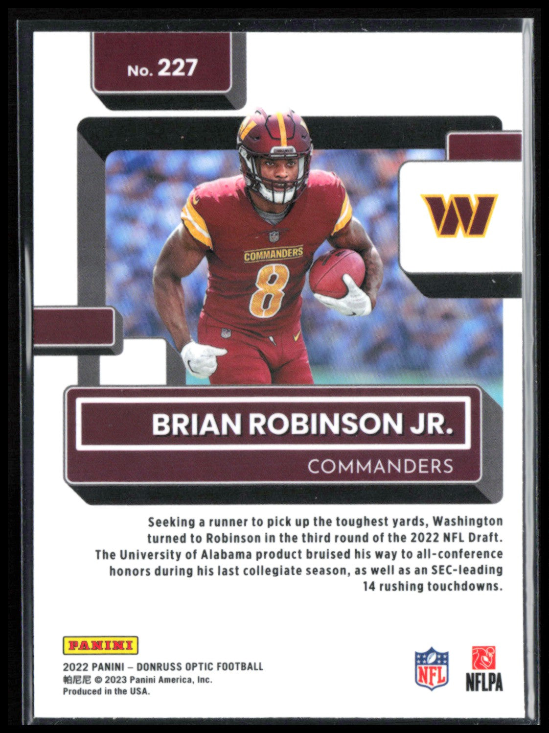 Brian Robinson Jr. RC