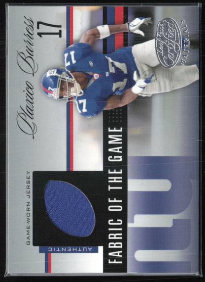 Plaxico Burress Game-Worn Jersey /75 Fabric of the Game