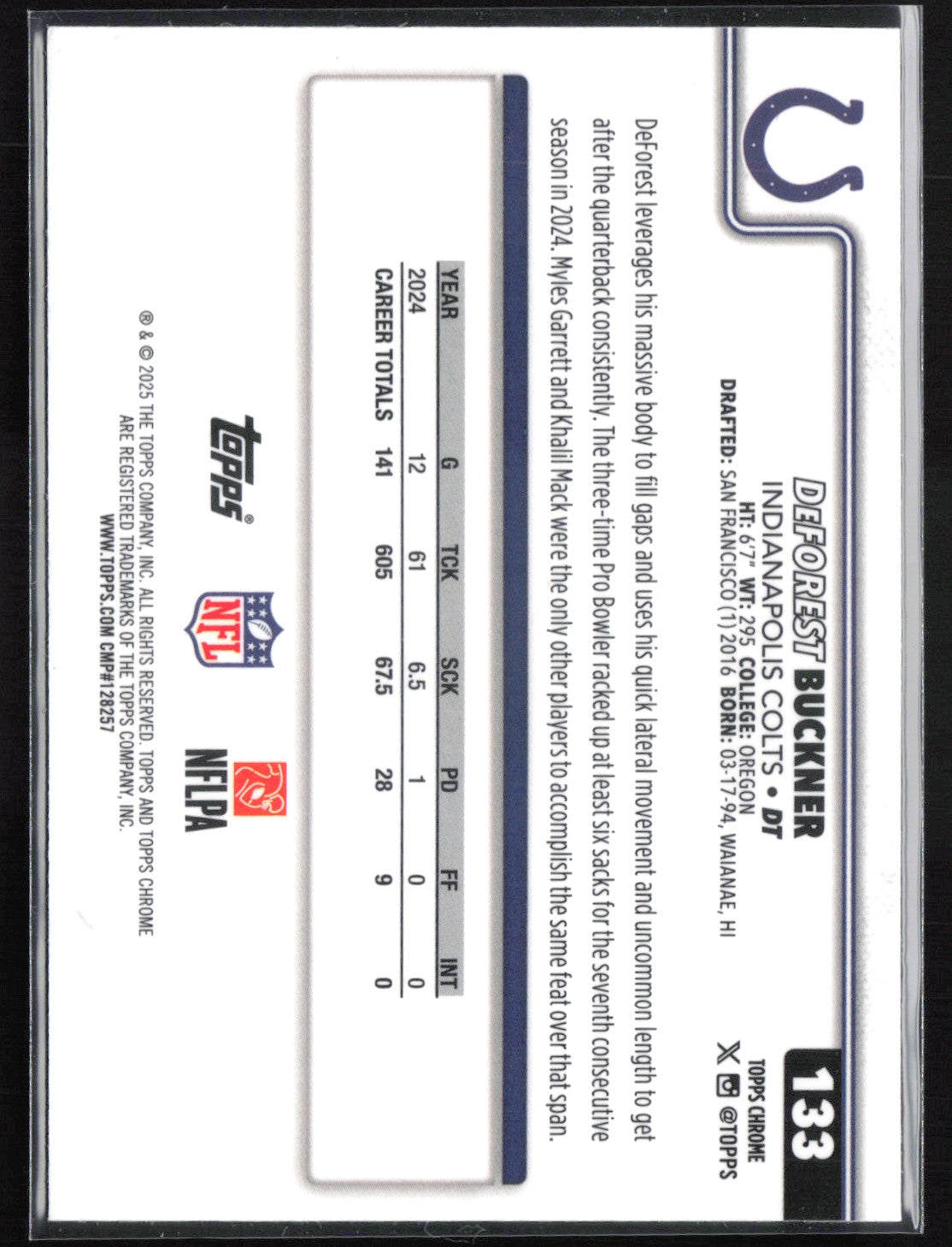 DeForest Buckner Hyper