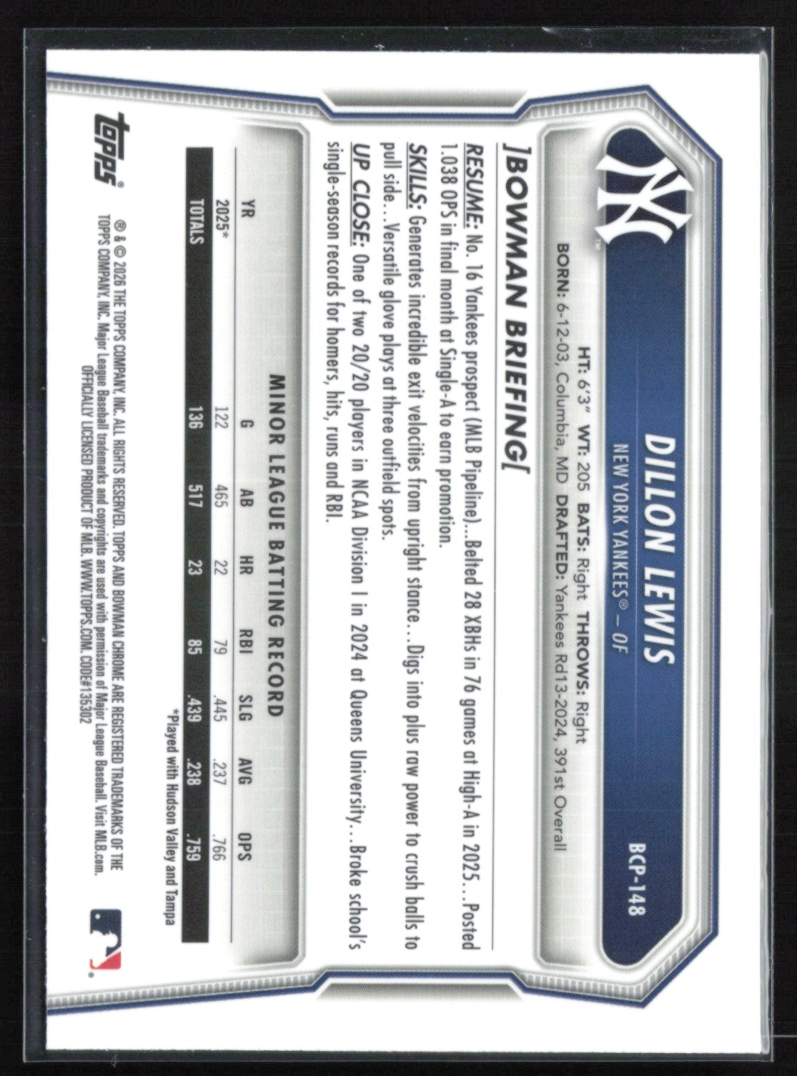 Dillon Lewis 1st Bowman
