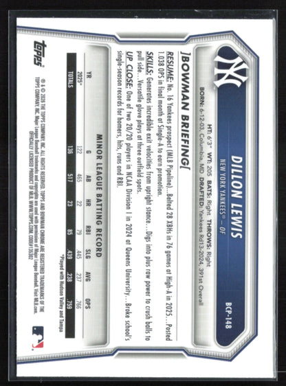 Dillon Lewis 1st Bowman