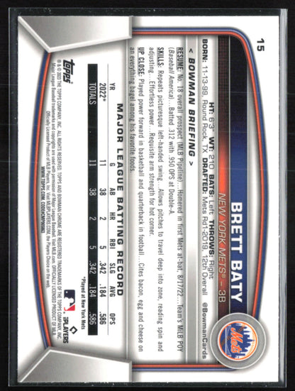 Brett Baty RC