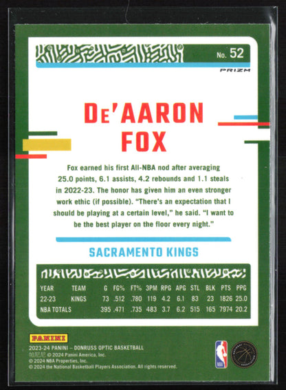 De'Aaron Fox Holo