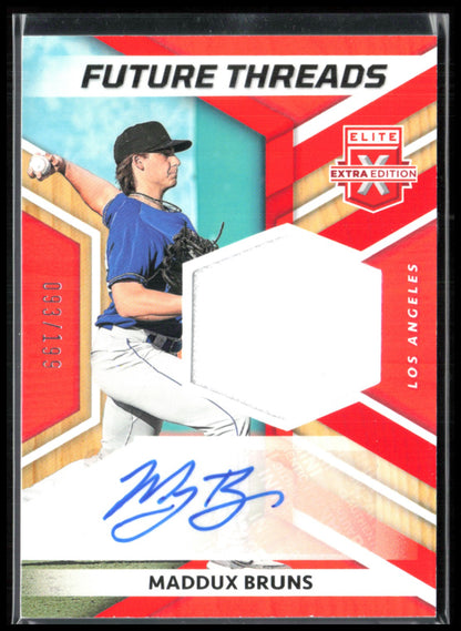 Maddux Bruns Mem Auto /199