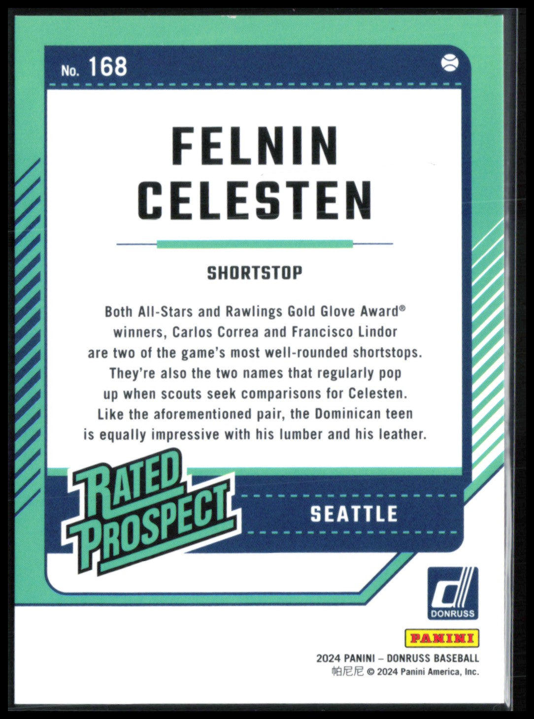 Felnin Celesten Rated Prospect Orange Laser /299