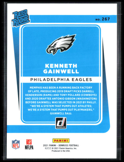 Kenneth Gainwell RC Blue Press Proof