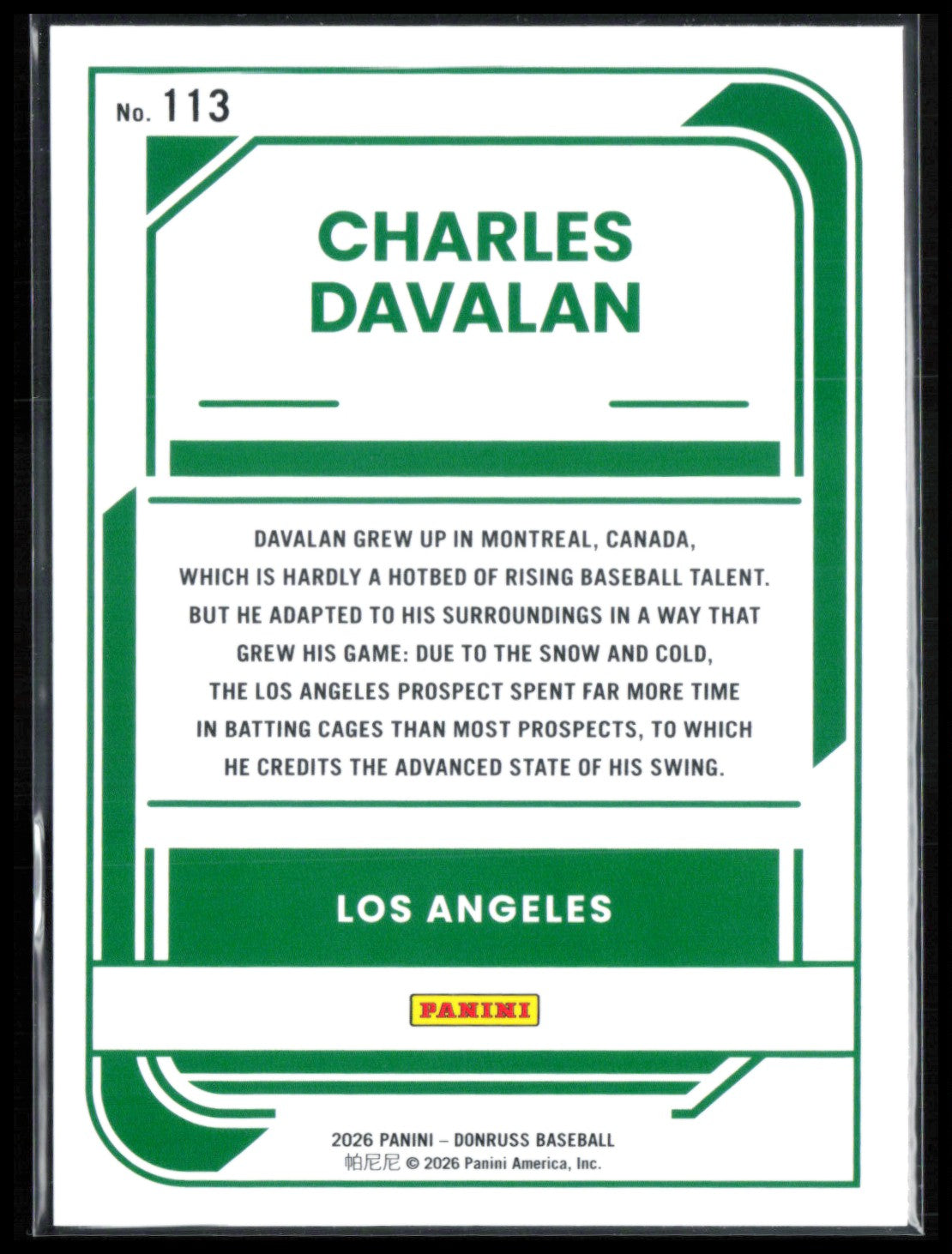 Charles Davalan Rated Prospect Red Green Laser