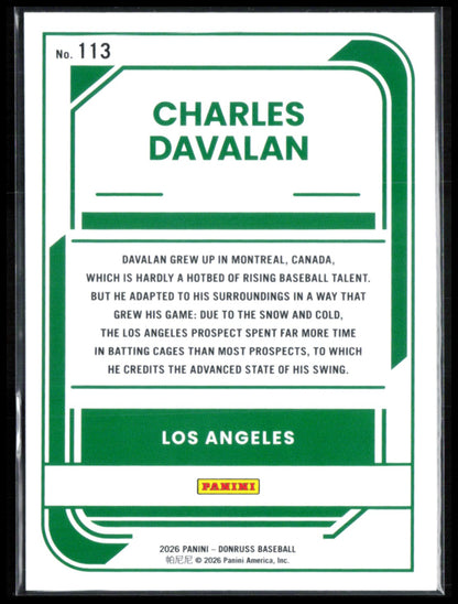 Charles Davalan Rated Prospect Red Green Laser