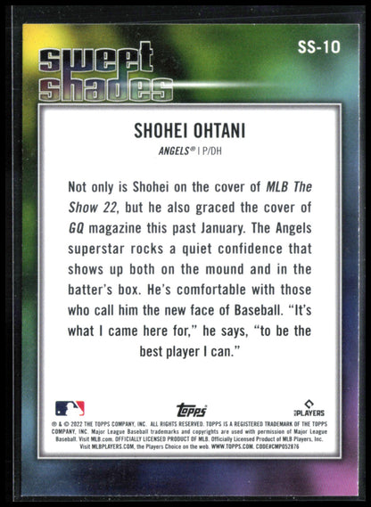 Shohei Ohtani 2022 Topps Sweet Shades