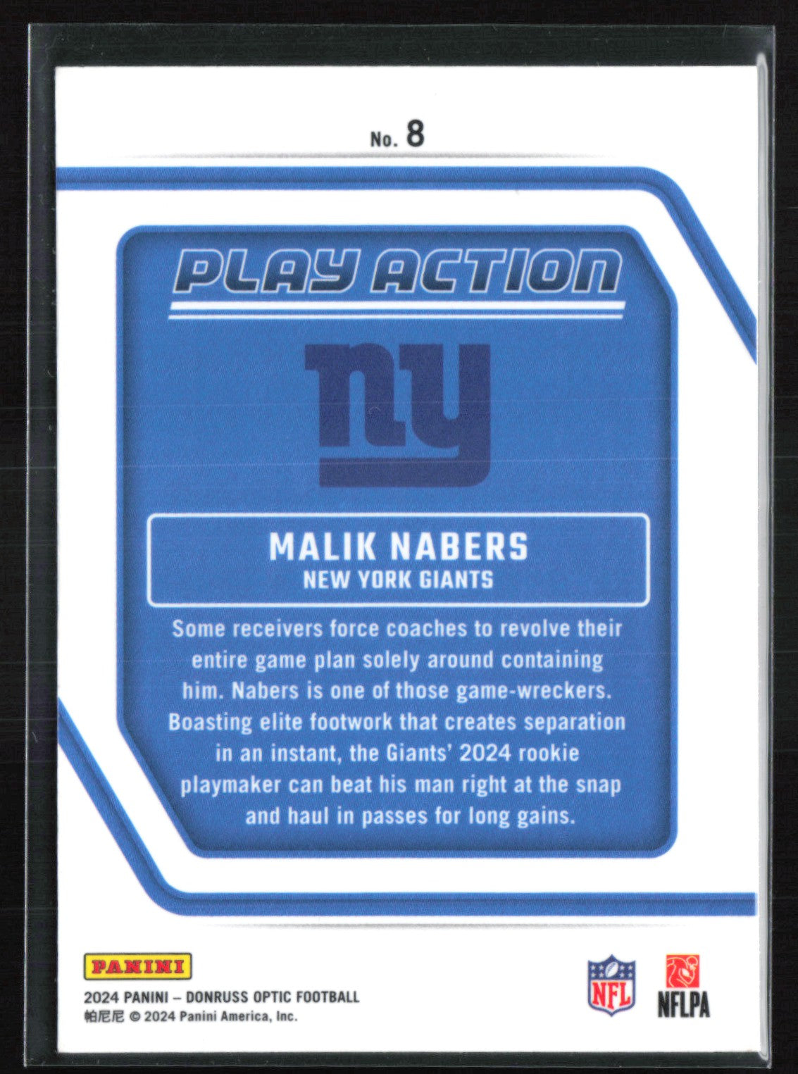 Malik Nabers RC Play Action