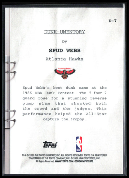 Spud Webb Dunk-Umentory