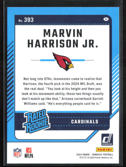 Marvin Harrison Jr. RC Rated Rookie