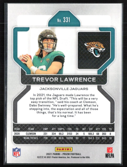 Trevor Lawrence RC 2021 Prizm