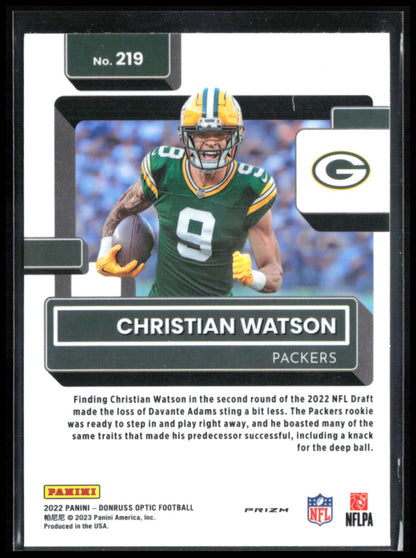 Christian Watson RC Holo Rated Rookie