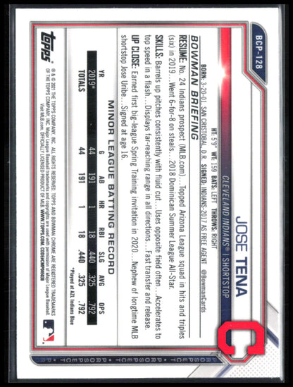 Jose Tena 1st Bowman Sapphire