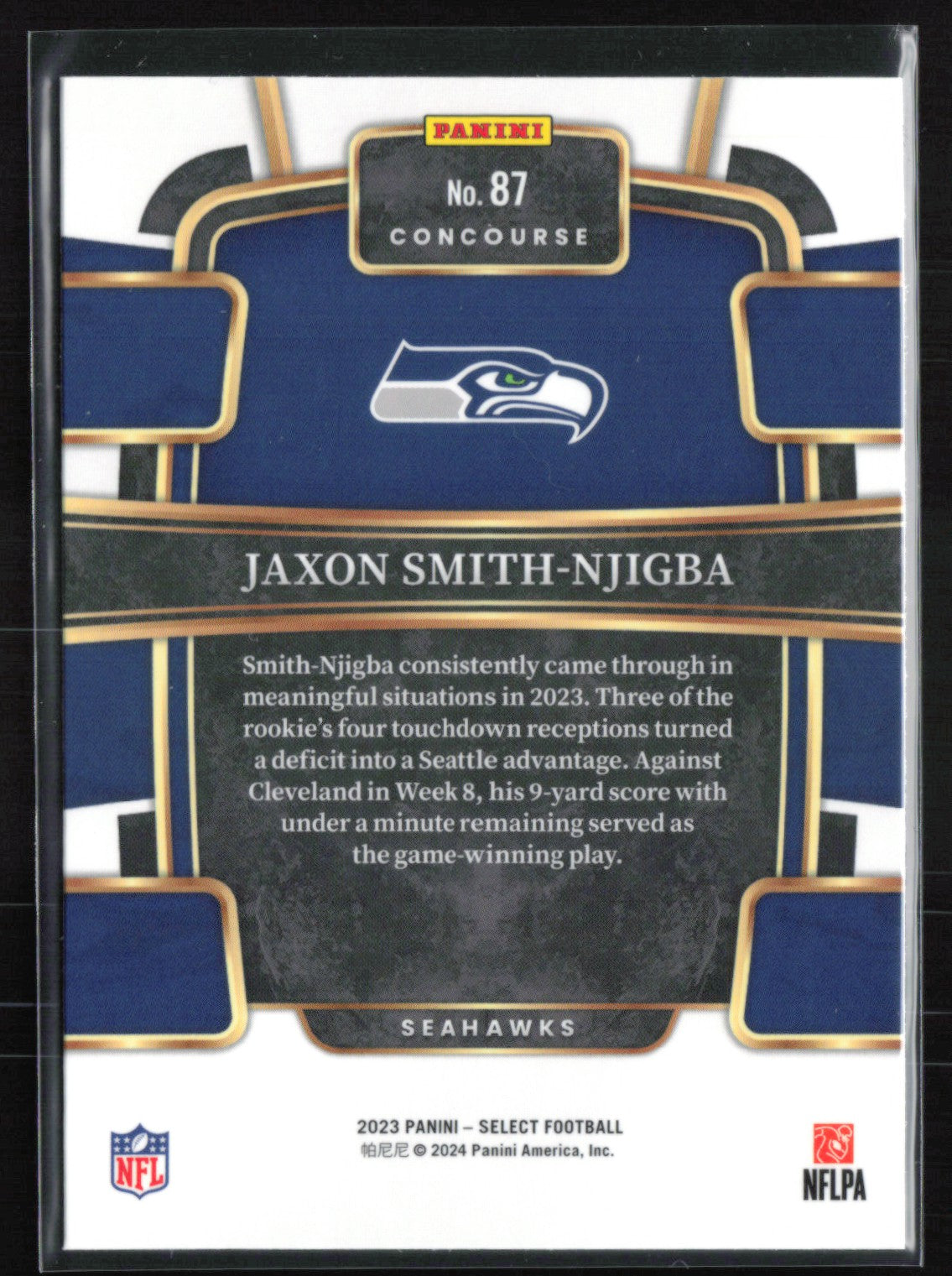 2023 Panini Select 87 Jaxon Smith-Njigba RC – Dollar Box