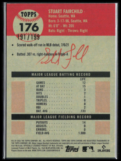 Stuart Fairchild RC Blue Mini Diamond /199