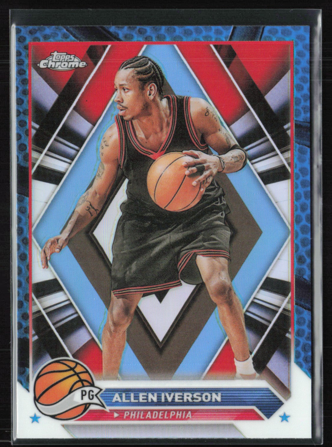 Allen Iverson Blue Basketball