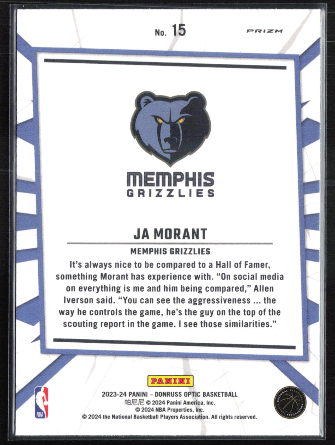 Ja Morant My House Purple Holo