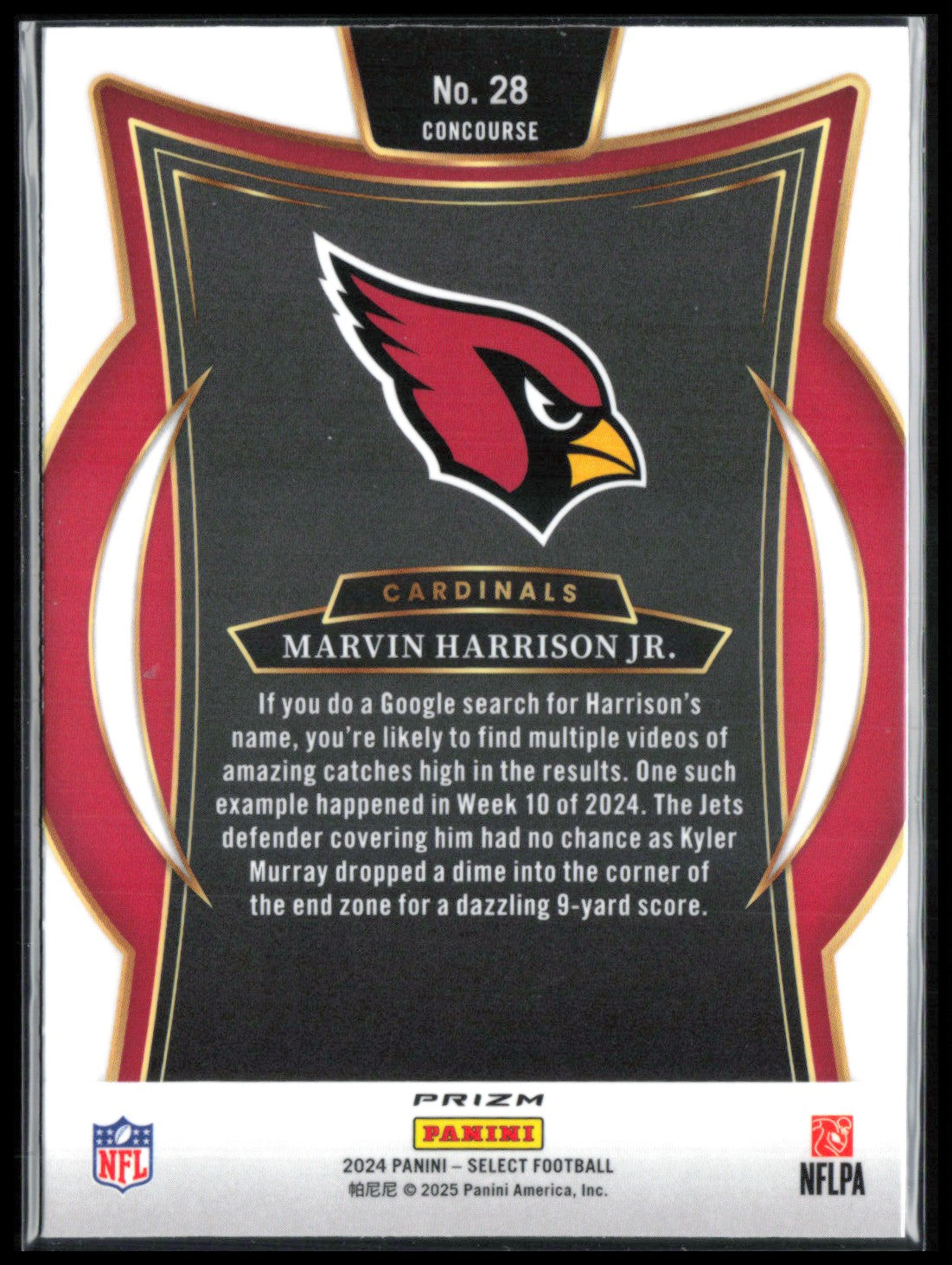 Marvin Harrison Jr RC Red Yellow Shock