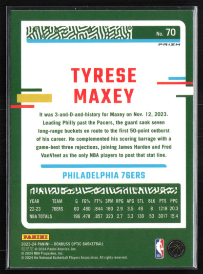 Tyrese Maxey Holo