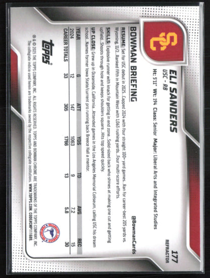 Eli Sanders 1st Bowman Refractor
