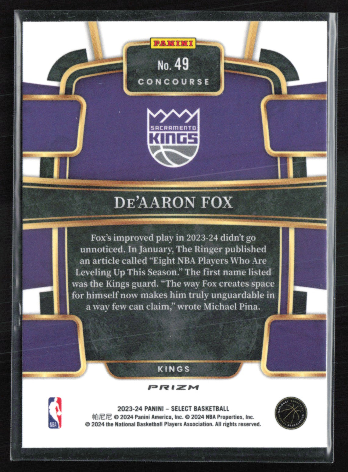 De'Aaron Fox Silver