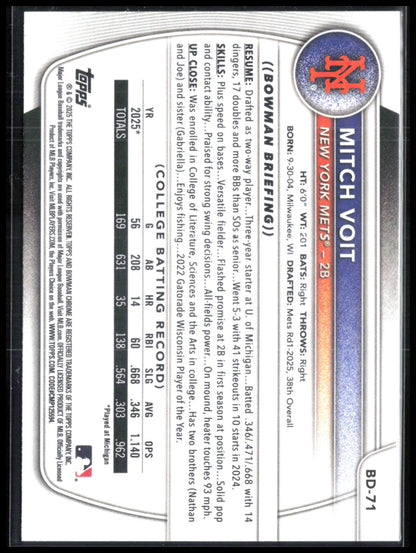 Mitch Voit 1st Bowman