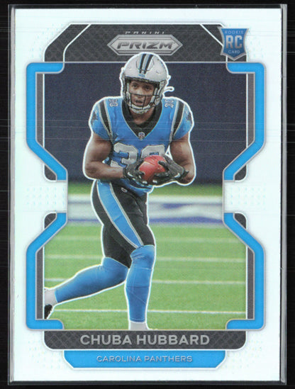 Chuba Hubbard RC Silver Prizm Variation