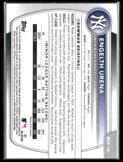 Engelth Urena 1st Bowman Mojo