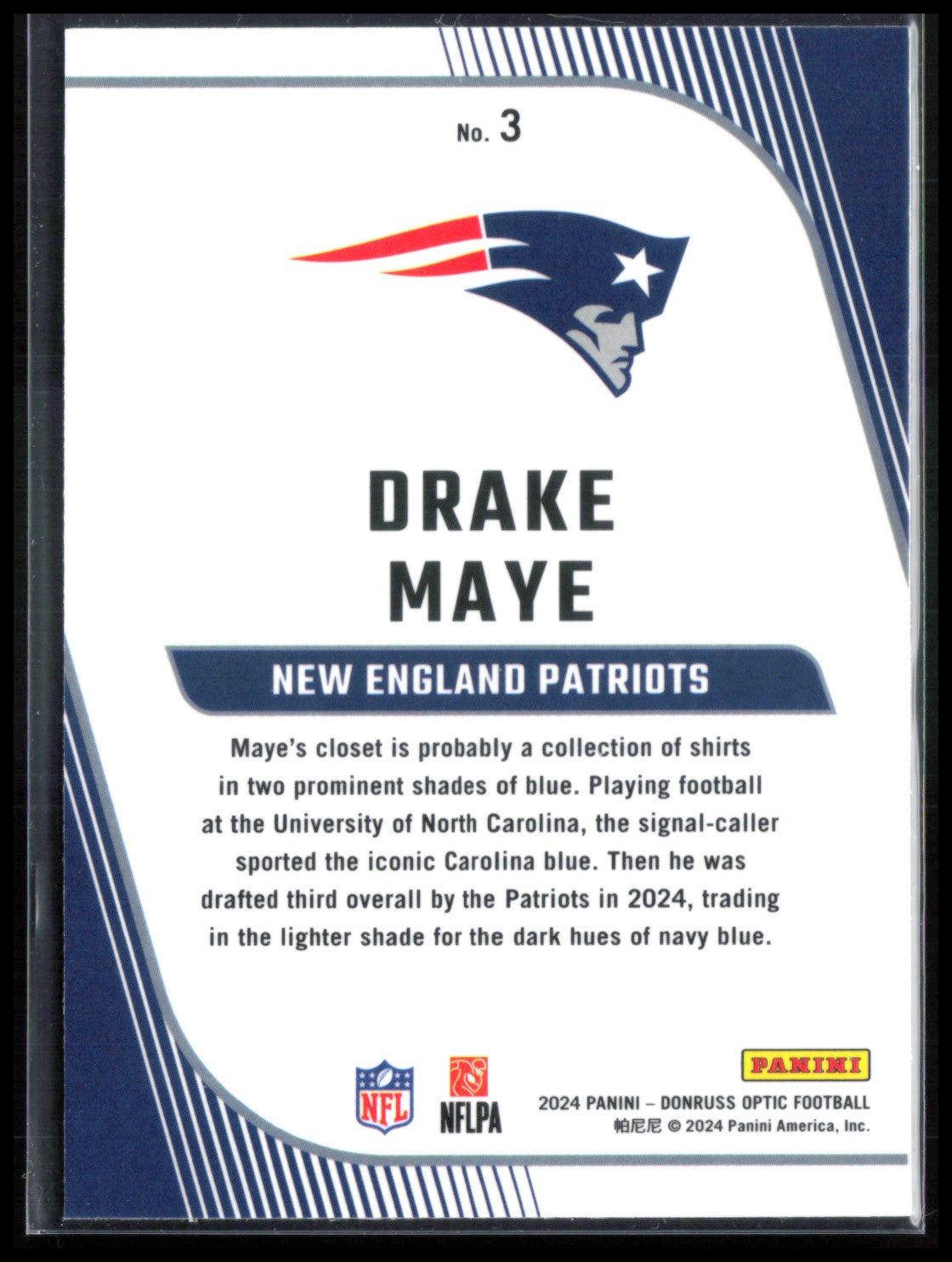 Drake Maye RC Primary Colors