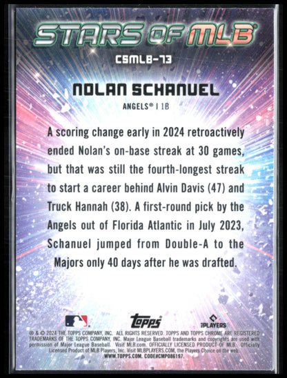 Nolan Schanuel RC Topps Chrome