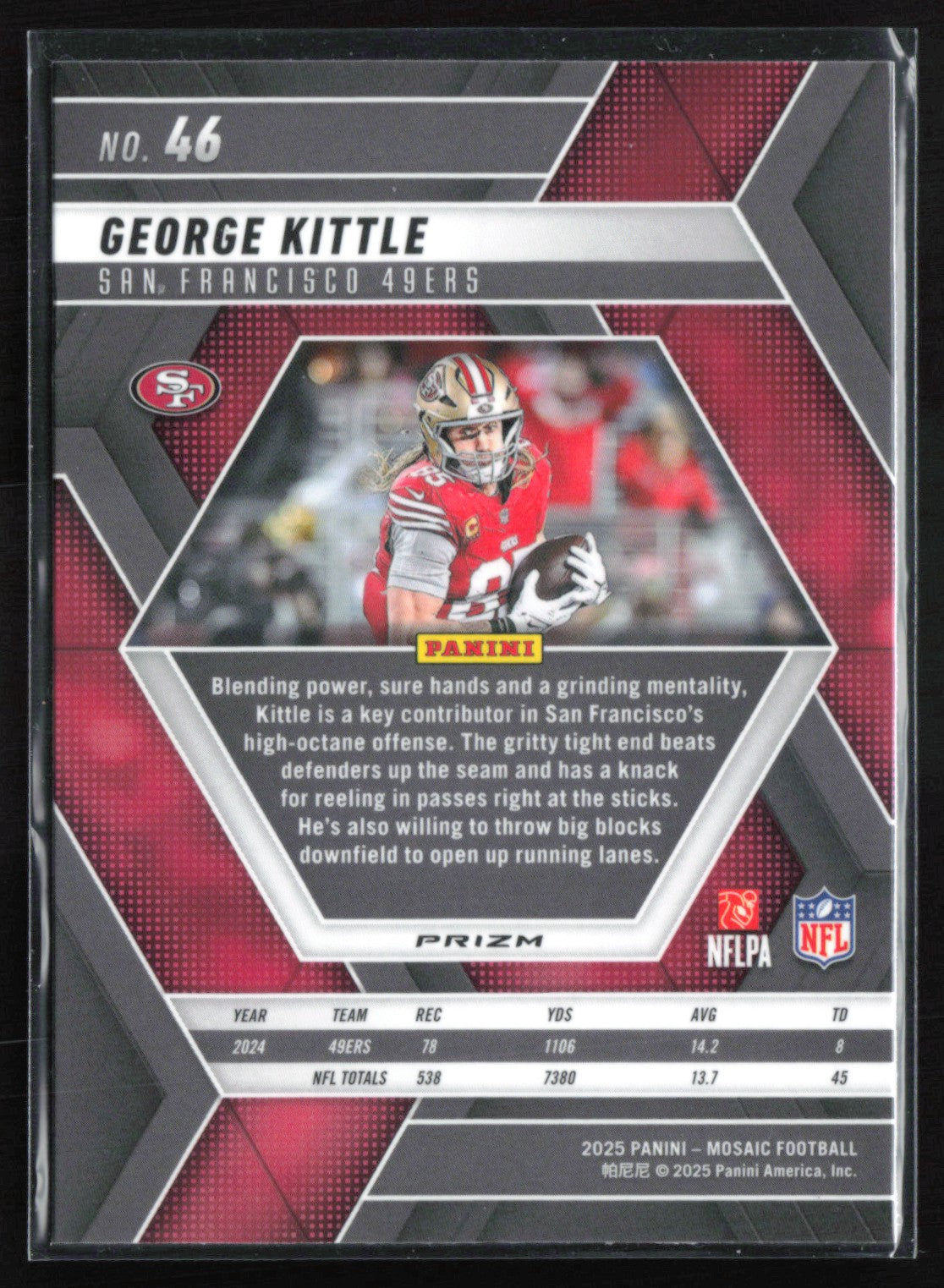 George Kittle Green Mosaic
