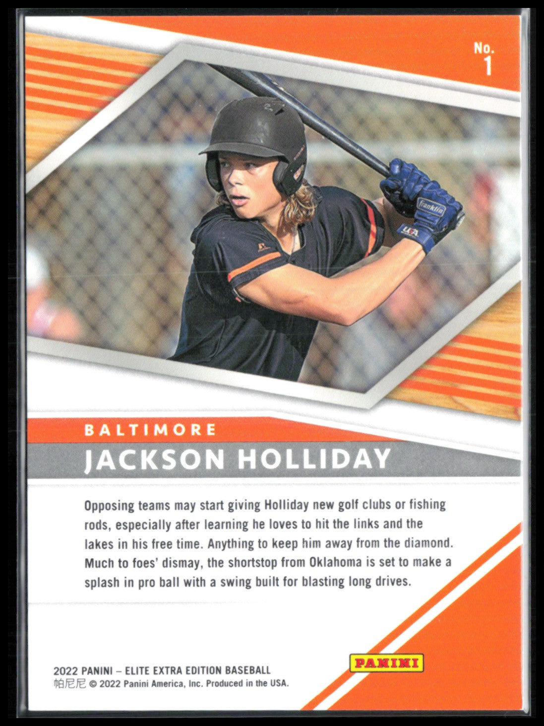 Jackson Holliday /999 Elite Extra Edition