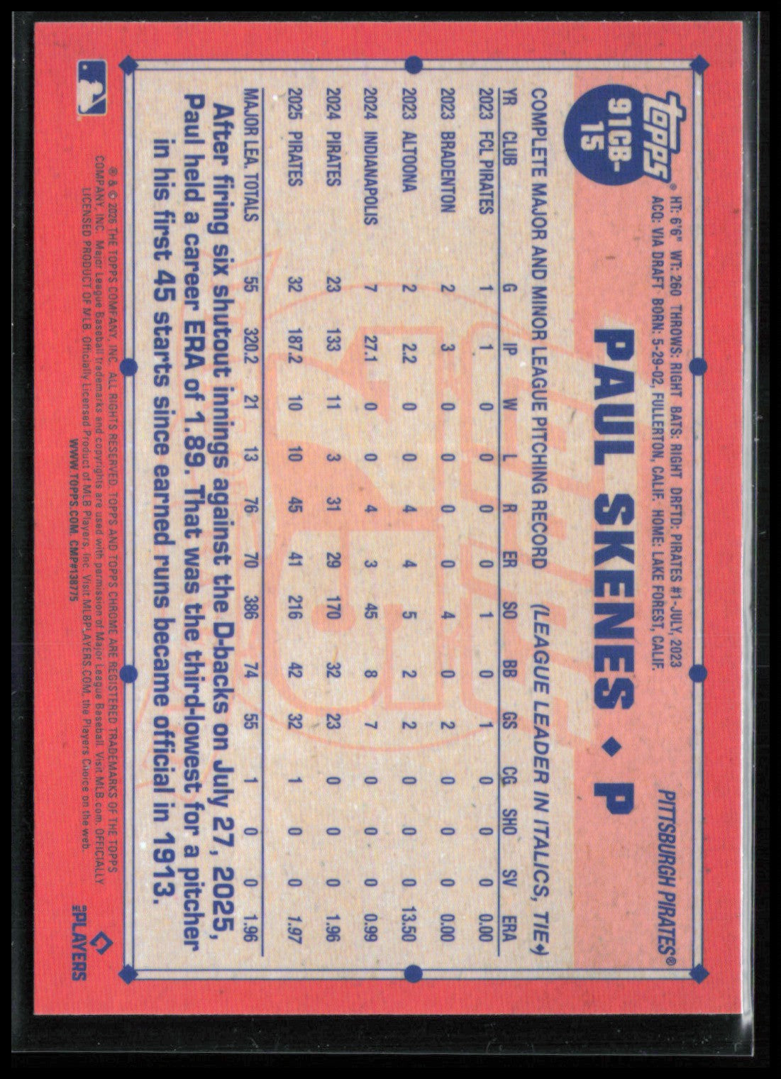 Paul Skenes Refractor