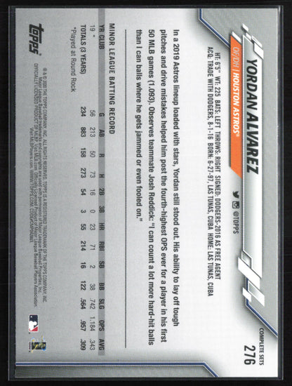 Yordan Alvarez RC Rookie Cup