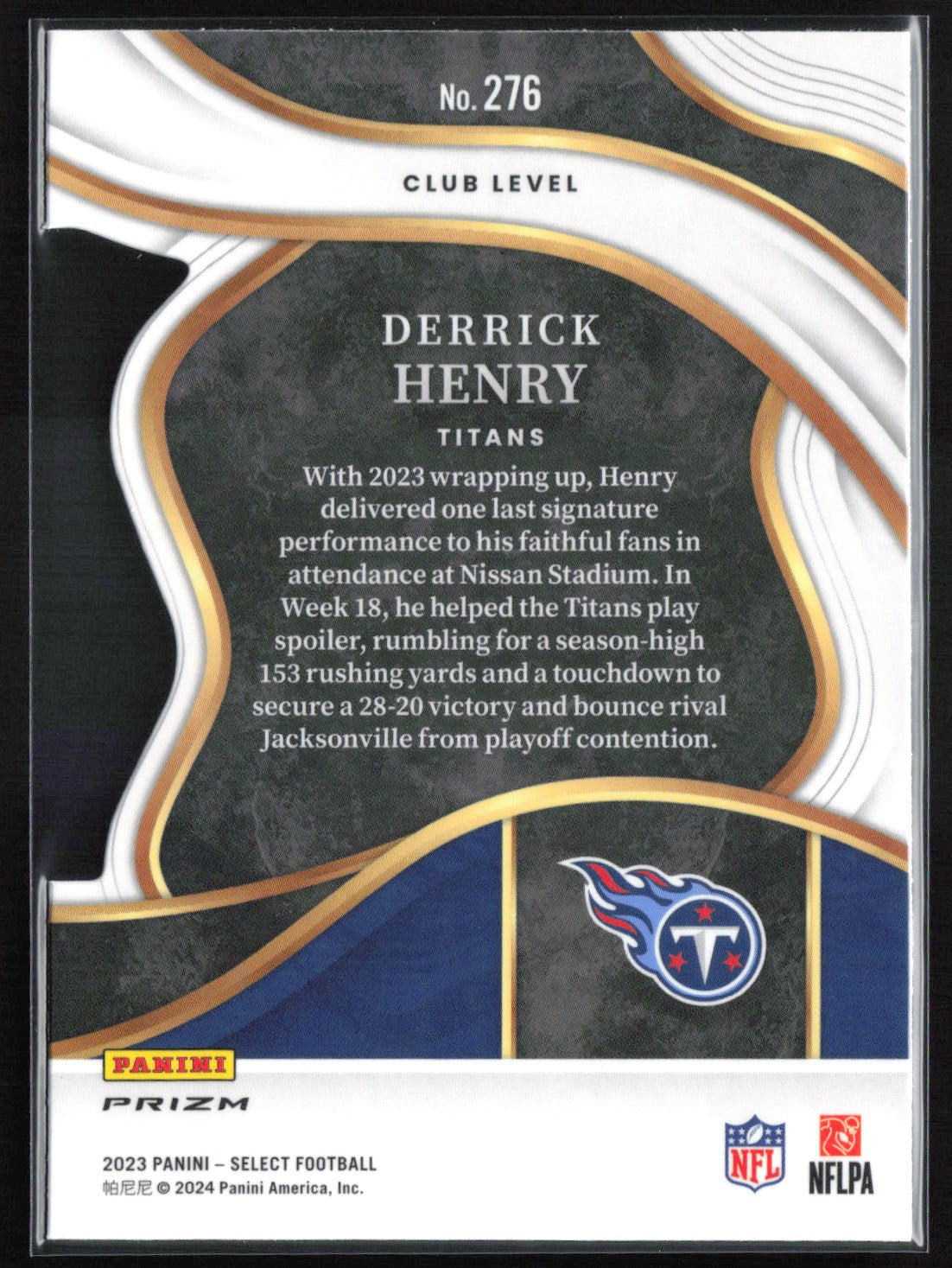 Derrick Henry Silver Die-Cut Club Level