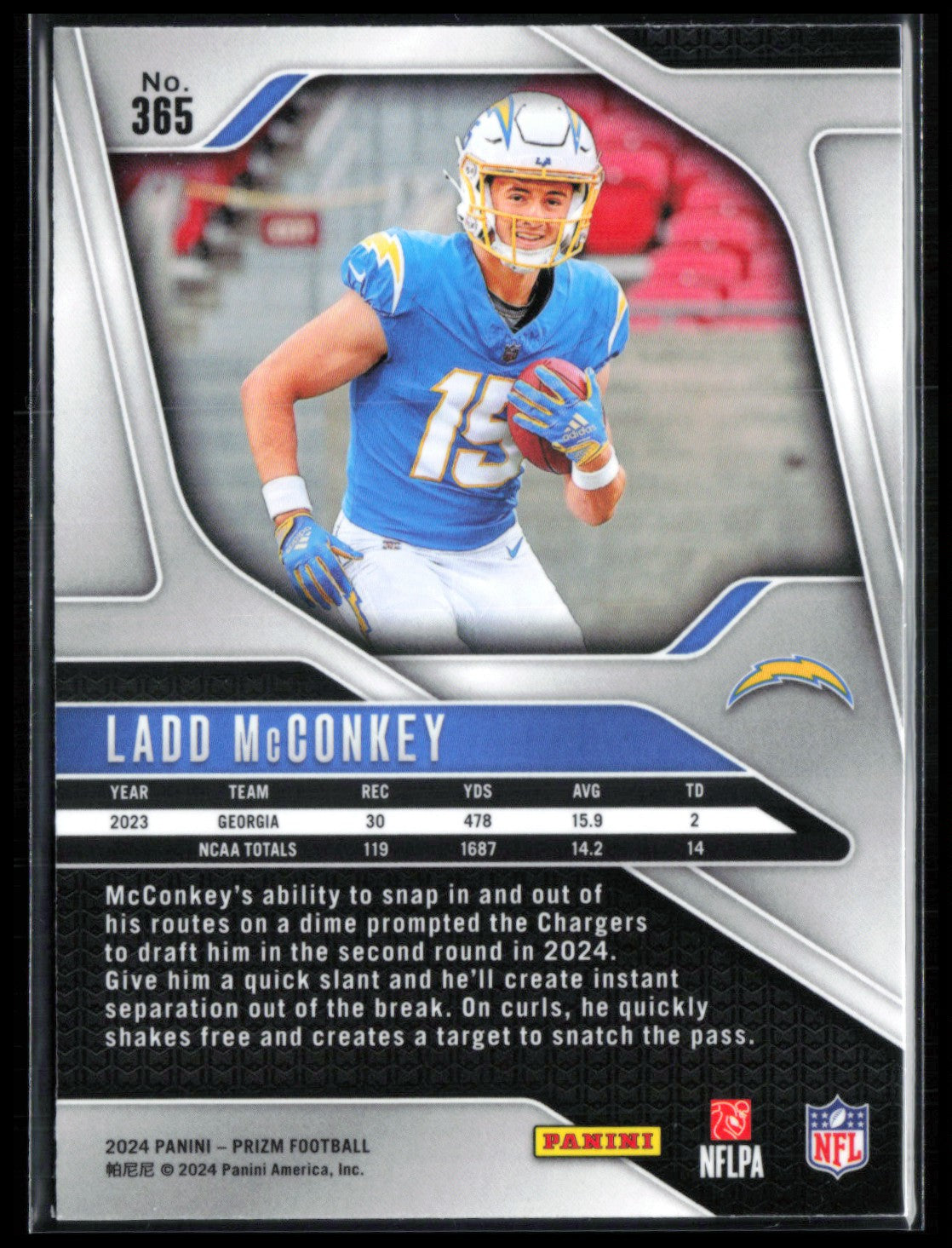 Ladd McConkey RC 2024 Prizm
