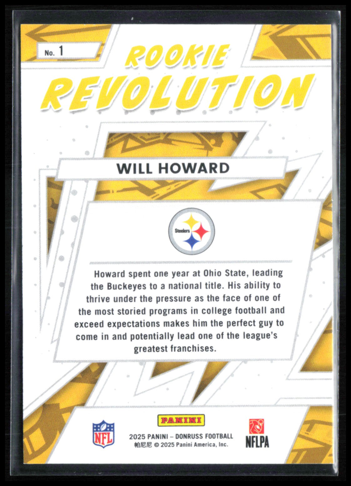 Will Howard RC Rookie Revolution