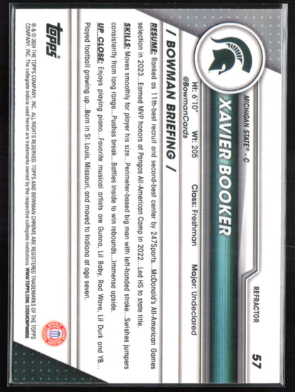 Xavier Booker 1st Bowman Refractor