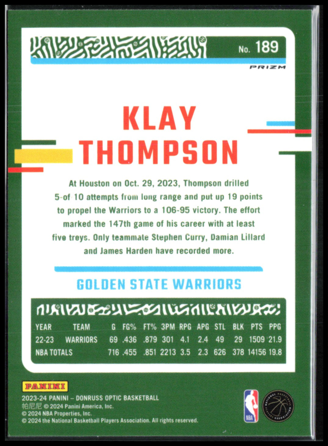 Klay Thompson Holo