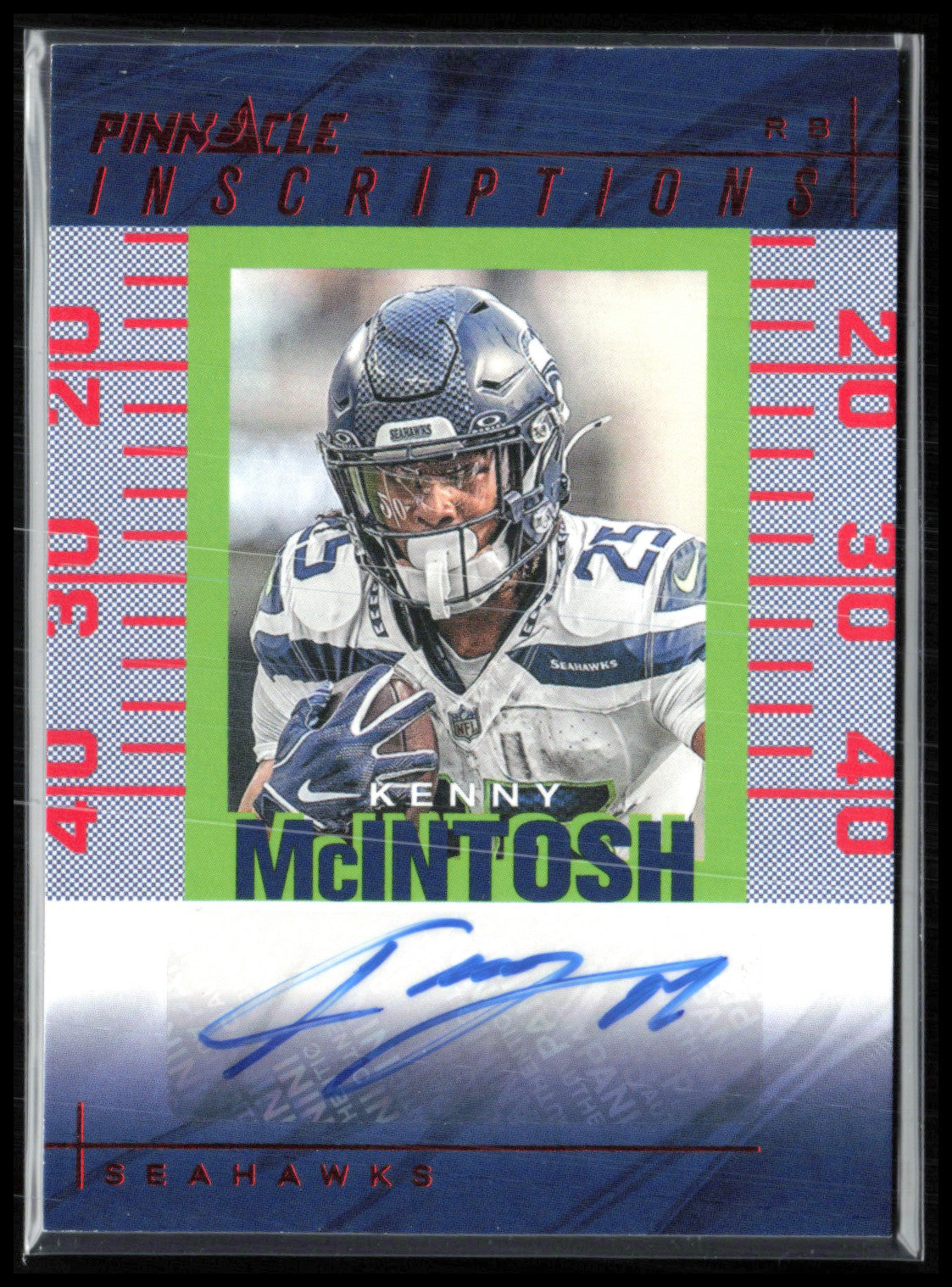 Kenny McIntosh Auto /50 Pinnacle Inscriptions