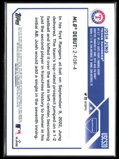 Josh Jung RC Sapphire Debut