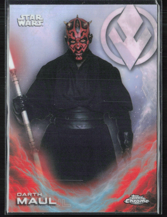 Darth Maul Refractor 2025 Star Wars Topps Chrome