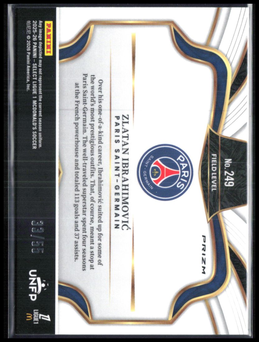 Zlatan Ibrahmovic /55 Red Field Level